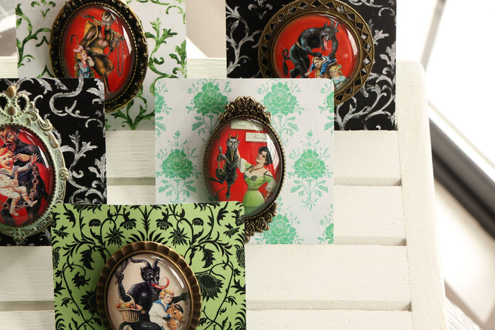 Vintage Krampus Brooch Assorted