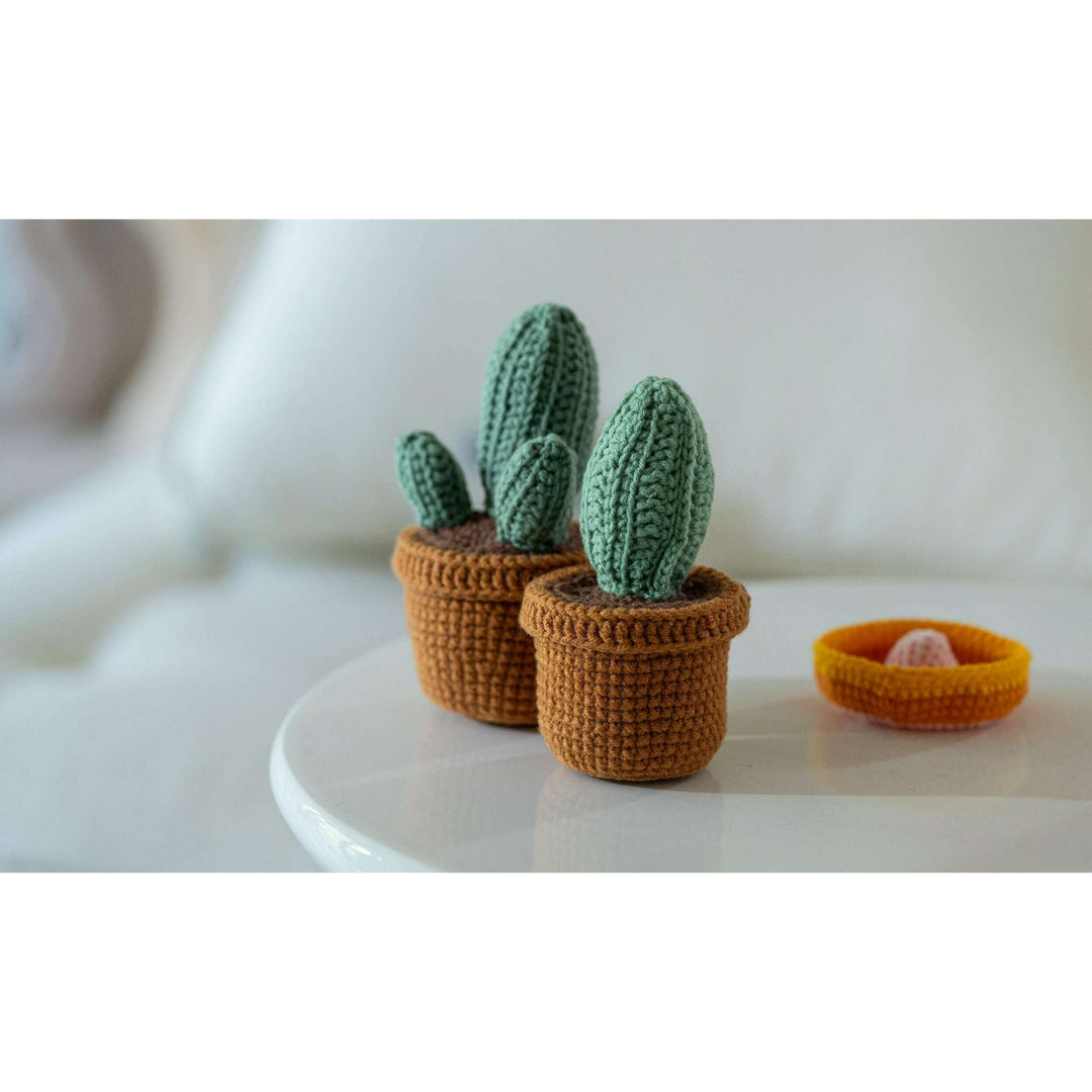 Cacti Amigurumi DIY Crochet Kit Wizardi F07N8-M191-M193
