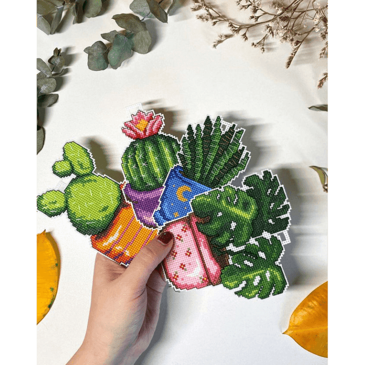 "Cactus" 108CS Counted Cross-Stitch Kit