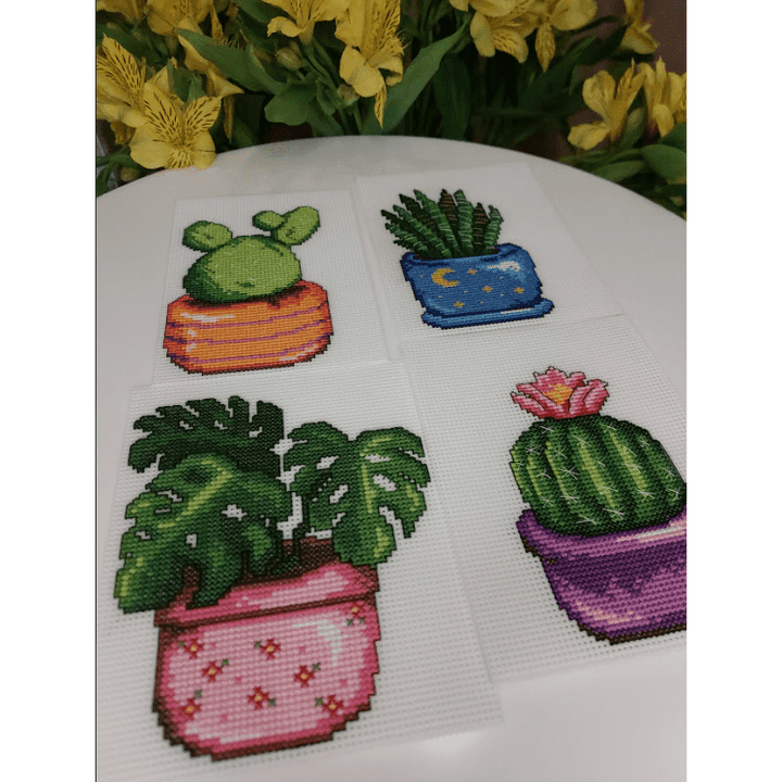 "Cactus" 108CS Counted Cross-Stitch Kit