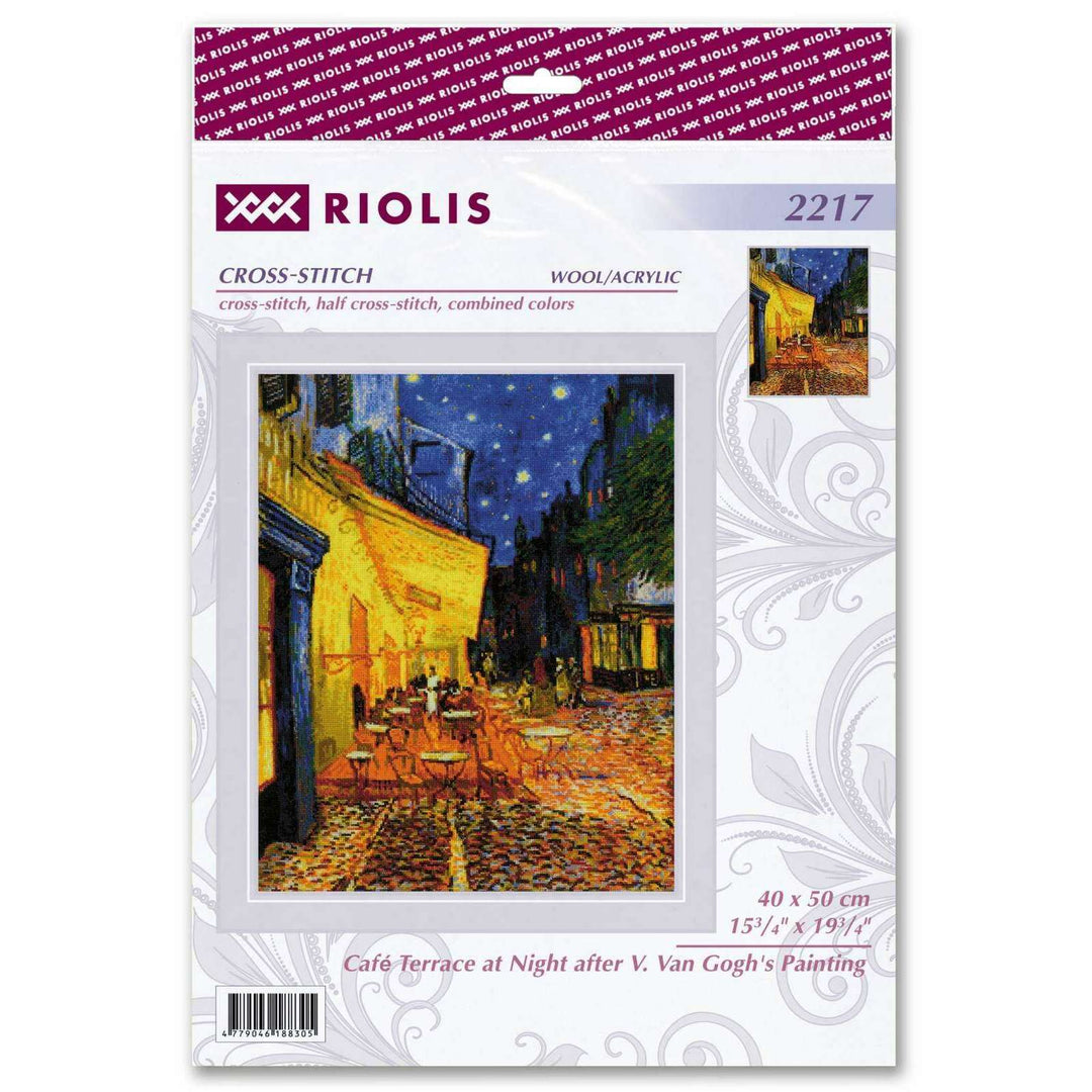 Cafe Terrace at Night after V. Van Gogh's Painting R2217 Counted Cross Stitch Kit