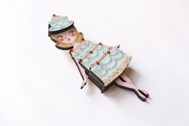 Cake Woman Brooch by LaliBlue - Quirks!