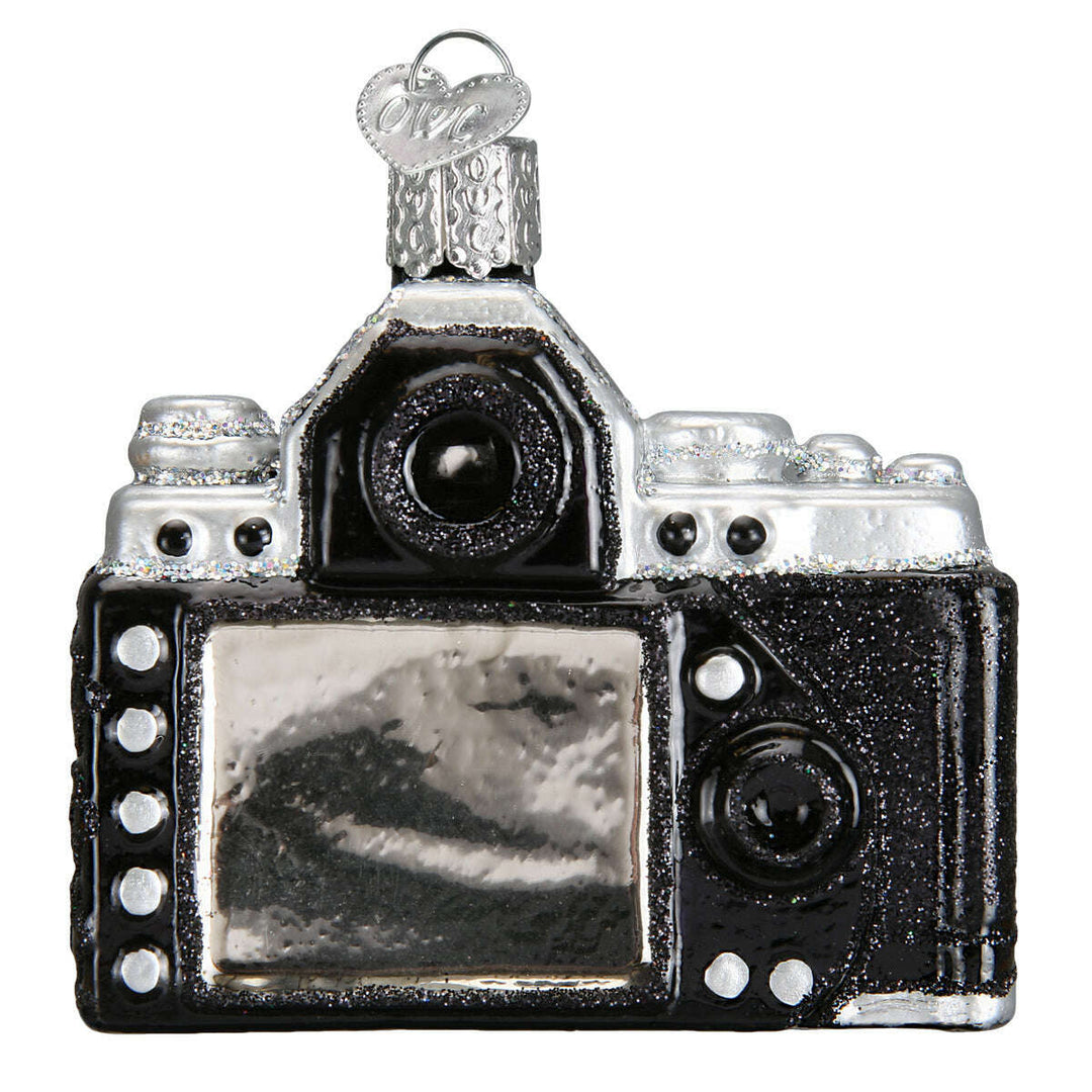 Old World Christmas Camera Blown Glass Ornament