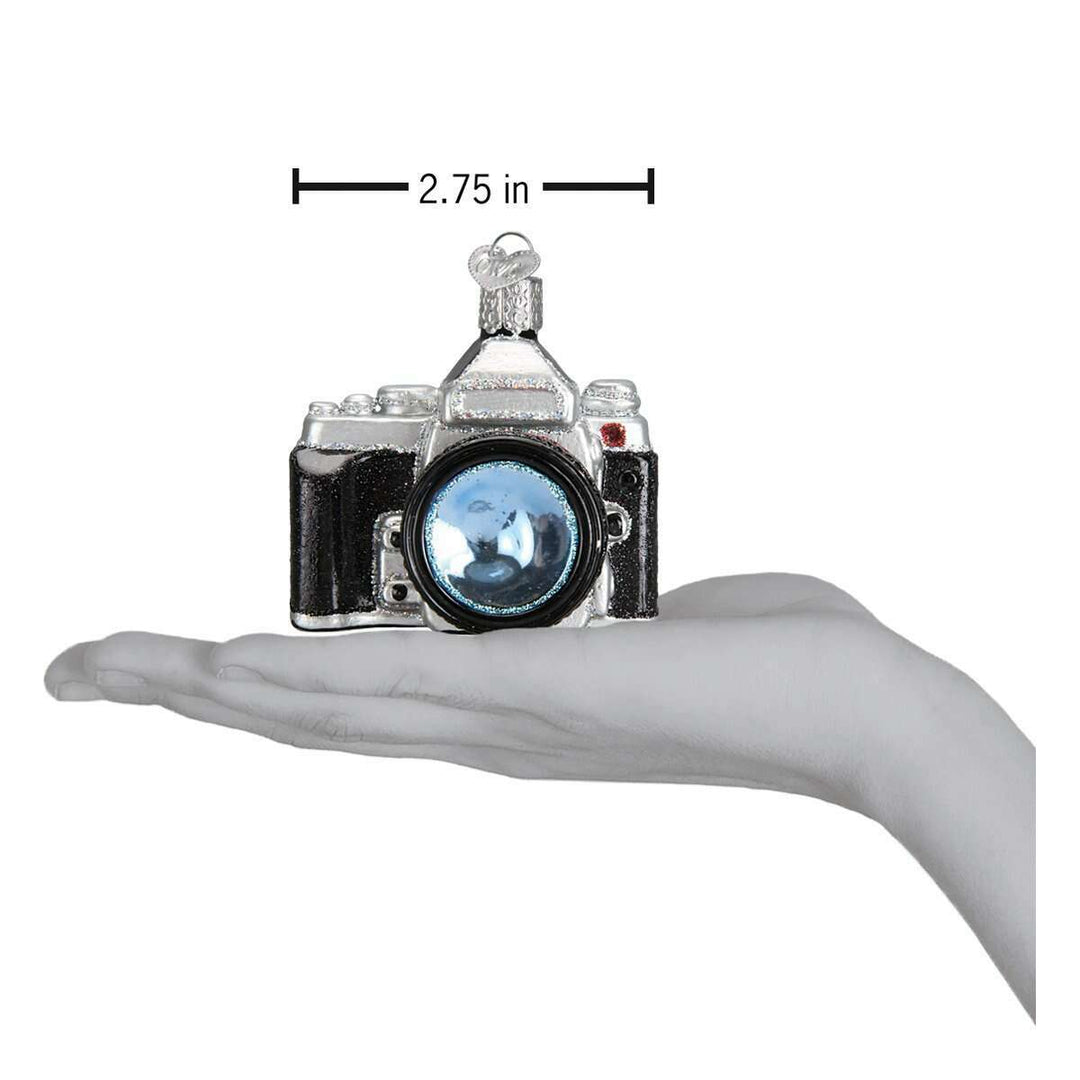 Old World Christmas Camera Blown Glass Ornament