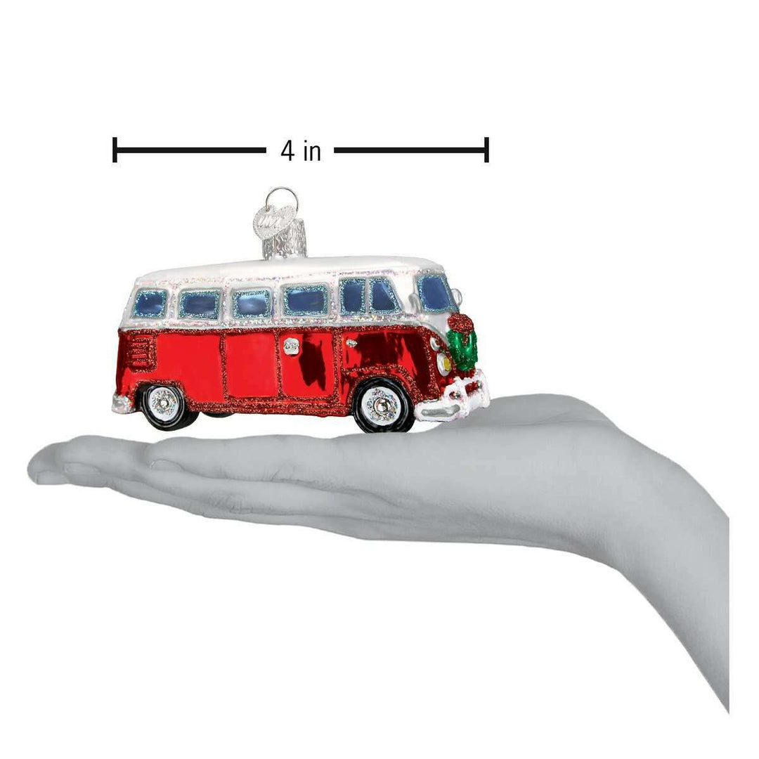 Old World Christmas Camper Van Blown Glass Ornament