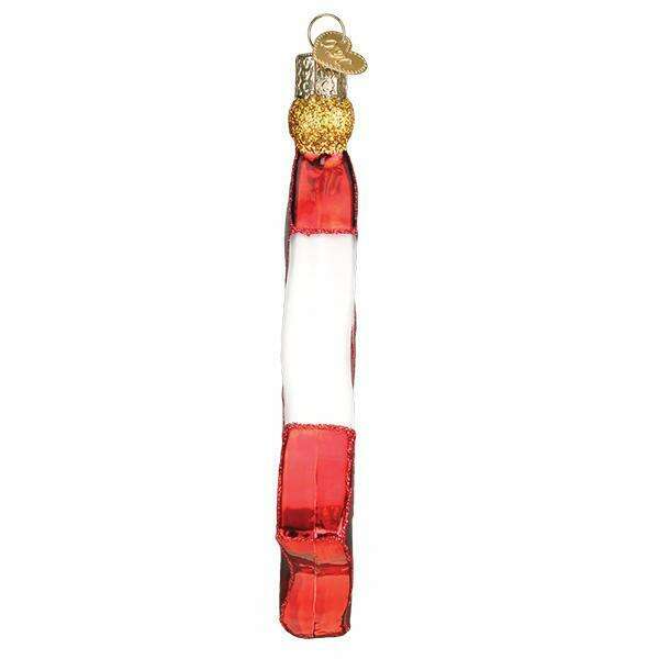 Old World Christmas Canadian Flag Blown Glass Ornament