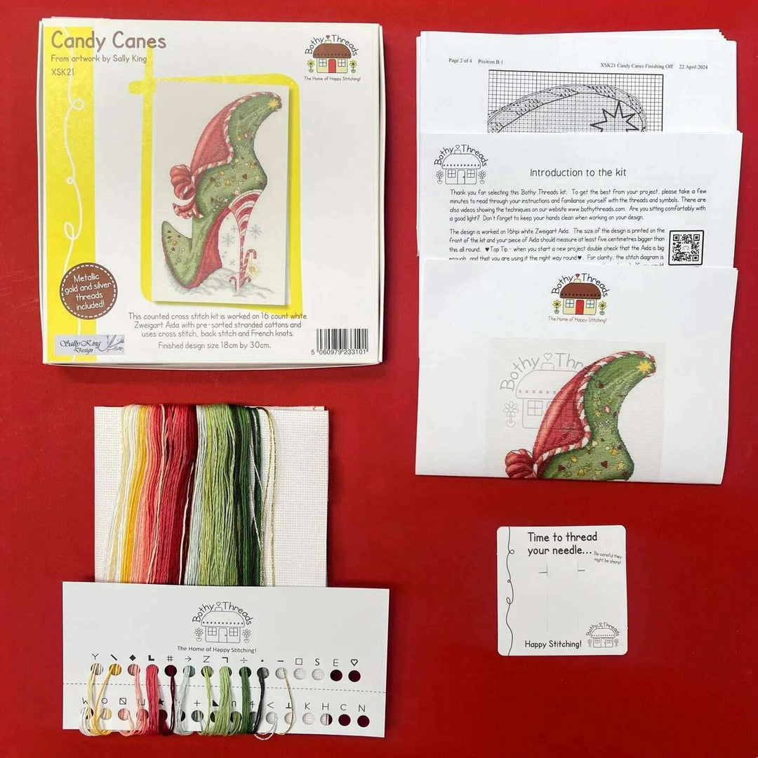 Candy Canes XSK21 Counted Cross Stitch Kit