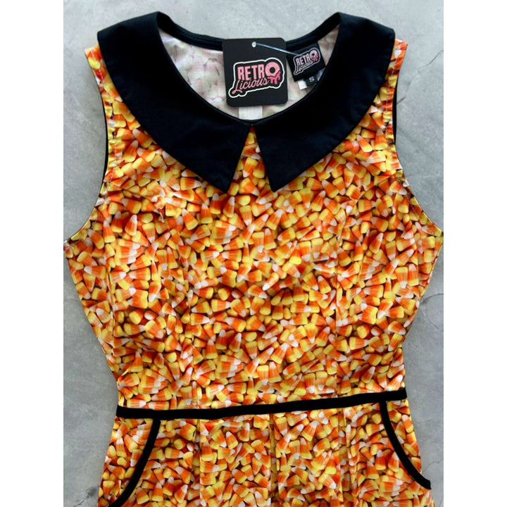 Candy Corn Collared Dress