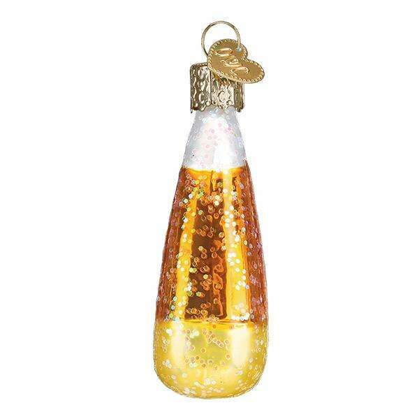 Old World Christmas Candy Corn Blown Glass Ornament