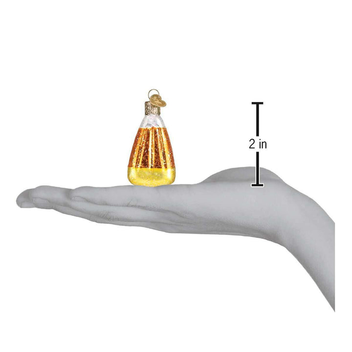 Old World Christmas Candy Corn Blown Glass Ornament