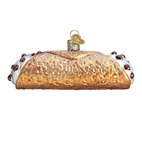 Old World Christmas Cannoli Blown Glass Ornament