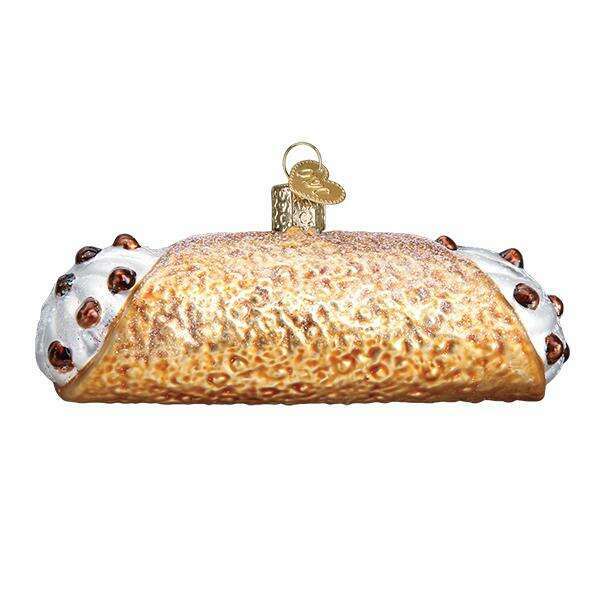 Old World Christmas Cannoli Blown Glass Ornament