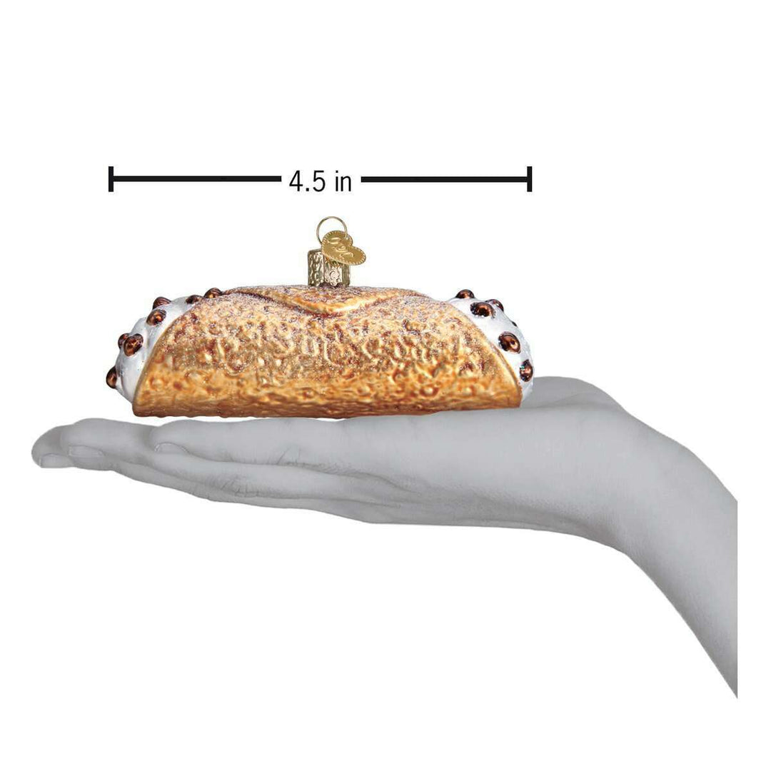 Old World Christmas Cannoli Blown Glass Ornament