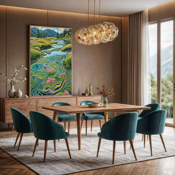 Canvas Print: "Flowing Serenity"