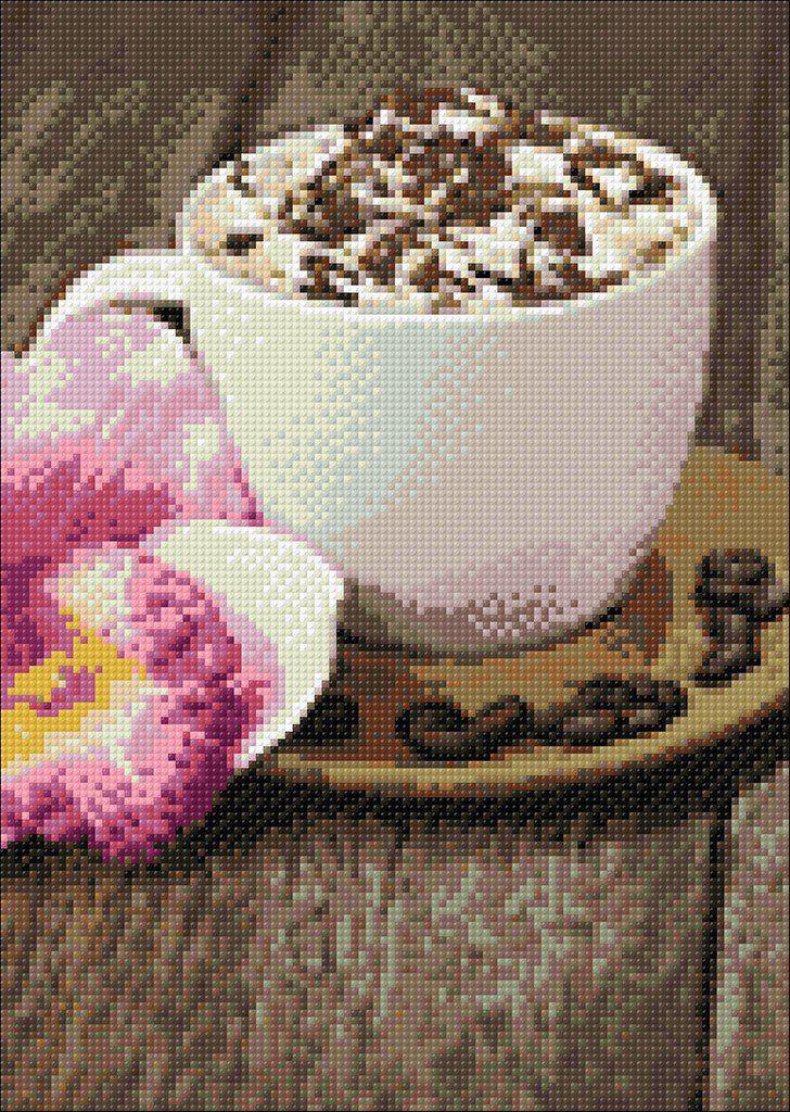 Cappuccino WD037 14.9 x 10.6 inches Wizardi Diamond Painting Kit