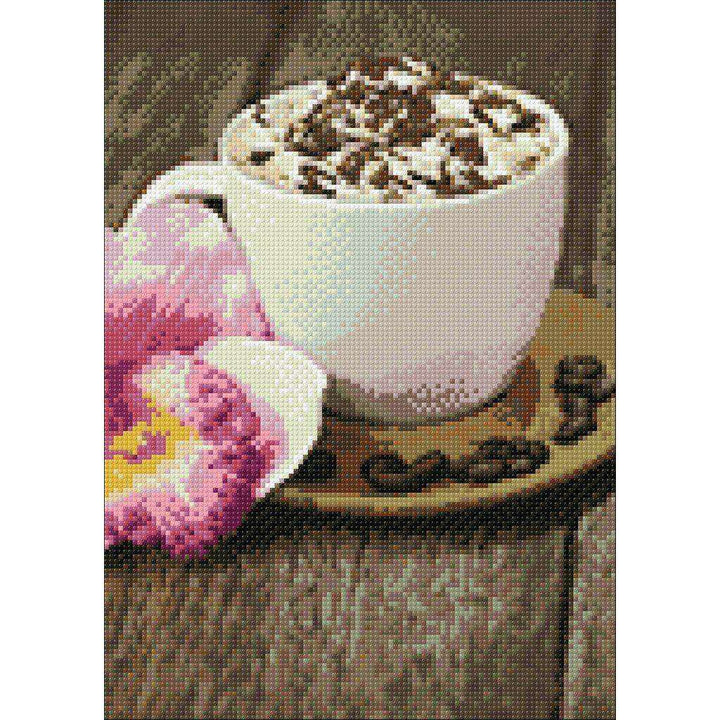 Cappuccino WD037 14.9 x 10.6 inches Wizardi Diamond Painting Kit