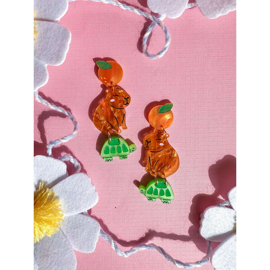 Cappy the Capybara Earrings