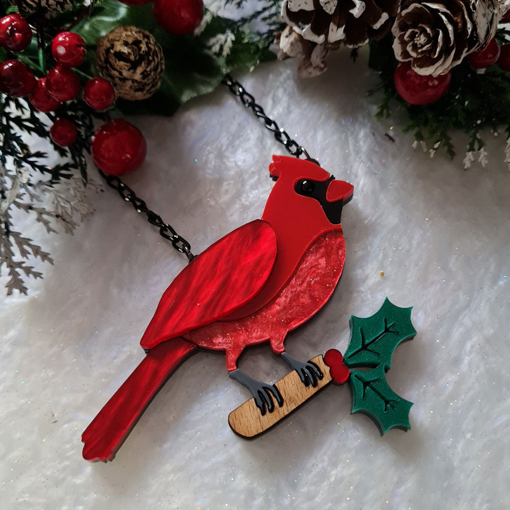 Cardinal Necklace by Cherryloco Jewellery 3