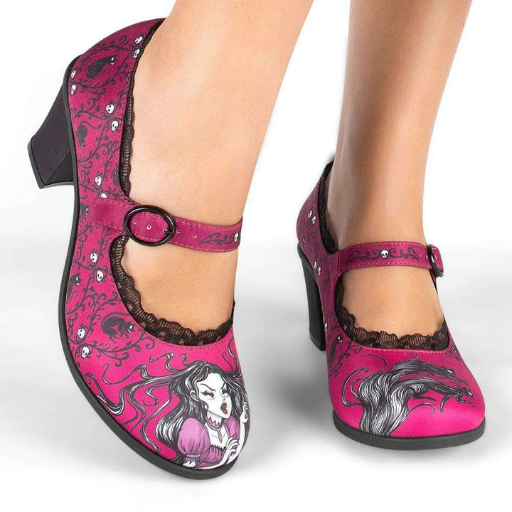 Carmilla Women's Mary Jane Mid Heels