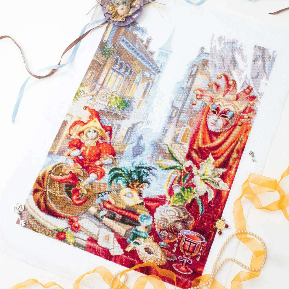 Carnevale di Venezia 528-555 Counted Cross-Stitch Kit