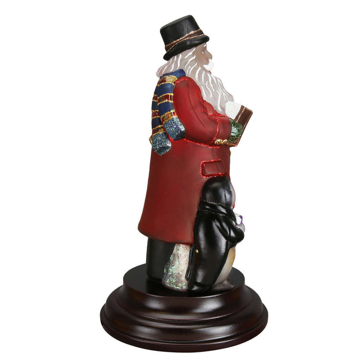 Old World Christmas Caroling Santa Blown Glass Night Light