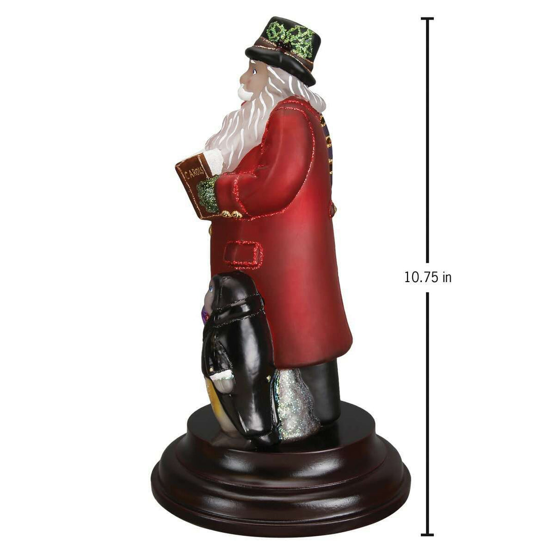 Old World Christmas Caroling Santa Blown Glass Night Light