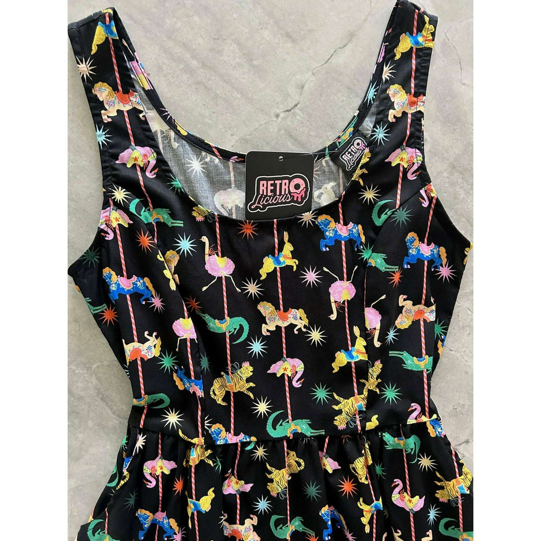 Carousel Shorter Fit & Flare Dress - 3X only, 1 left!