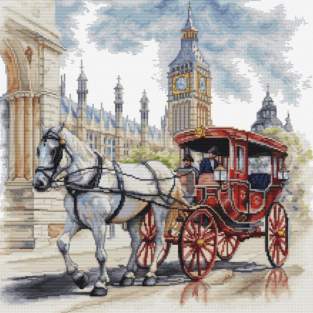 Carriage Ride  BU5040L Counted Cross-Stitch Kit