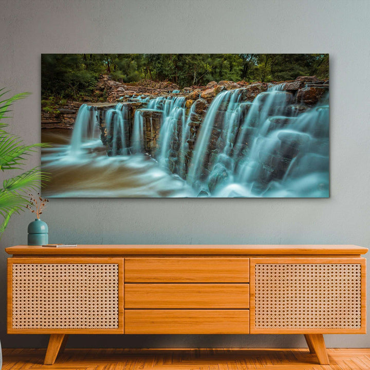 Cascading Waterfall Canvas Wall Art