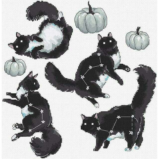 Cat Constellation L8817 Counted Cross Stitch Kit