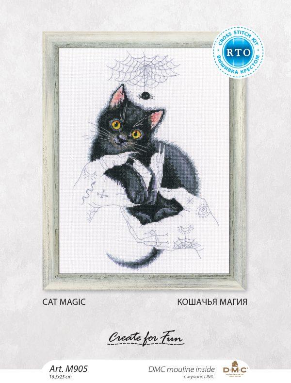 Cat magic M905 Counted Cross Stitch Kit