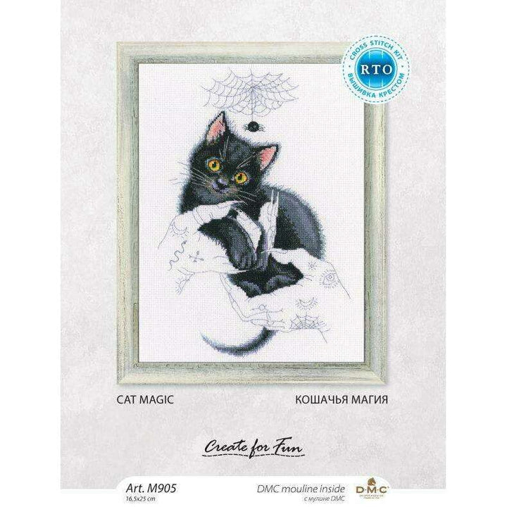 Cat magic M905 Counted Cross Stitch Kit