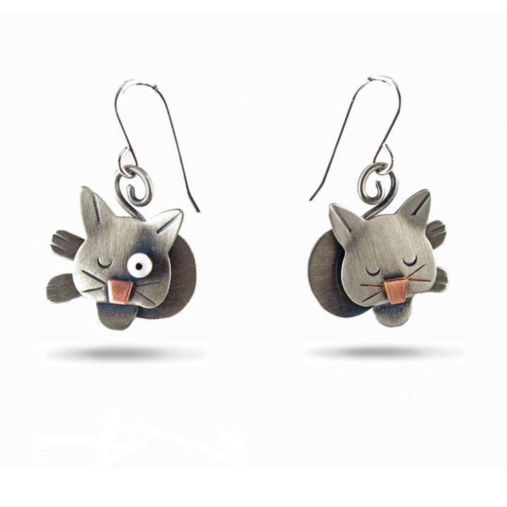 Cat Nap Earrings by Faire 