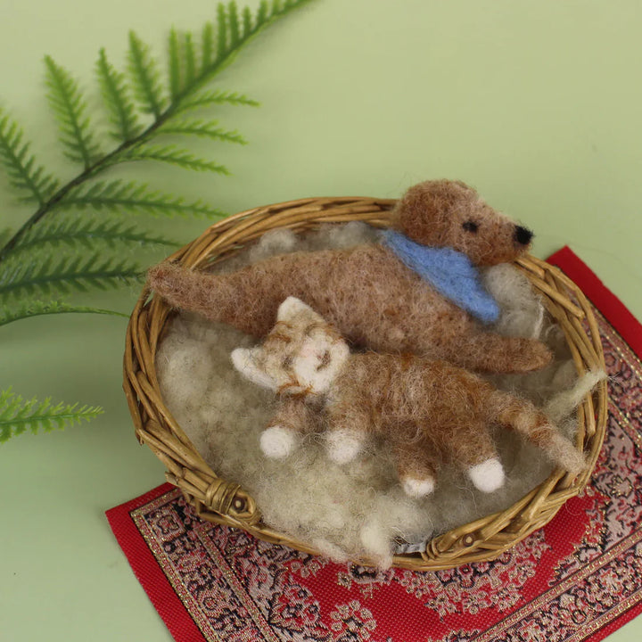 Dog and Cat Magnet Needle Felting Kit by The Makerss DogandCatMagnetNeedleFeltSmallKit