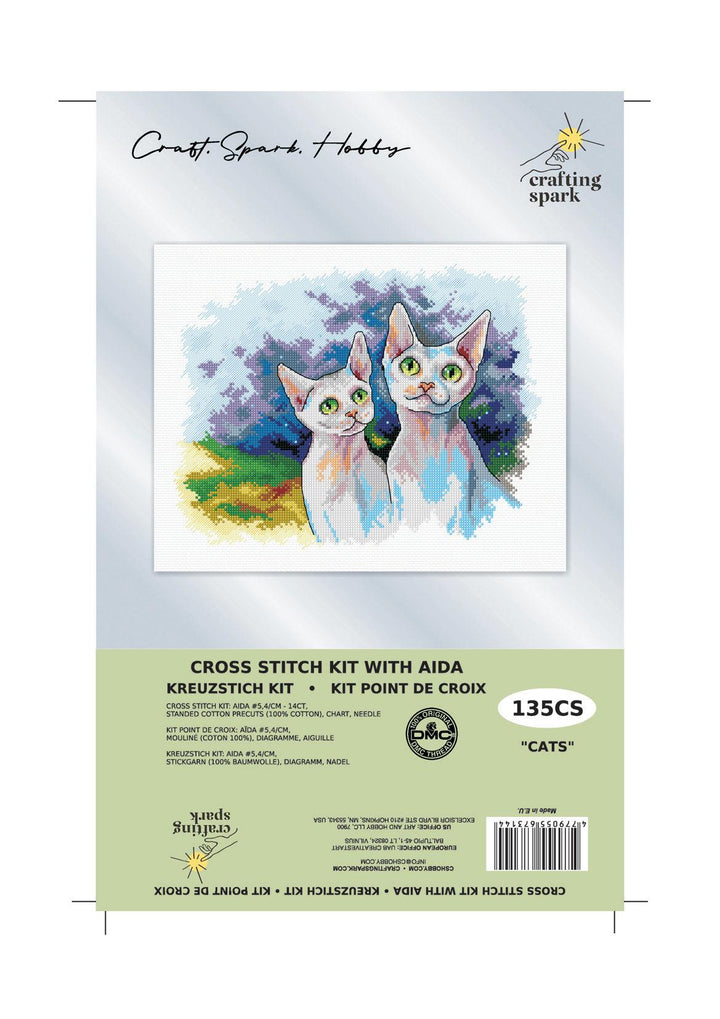 Cats 135CS Counted Cross-Stitch Kit