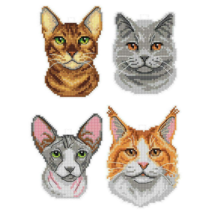 Cats 140CS Counted Cross-Stitch Kit