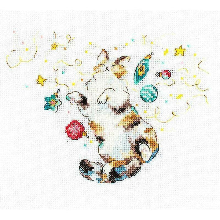 Cat's Happiness L8812 Counted Cross Stitch Kit