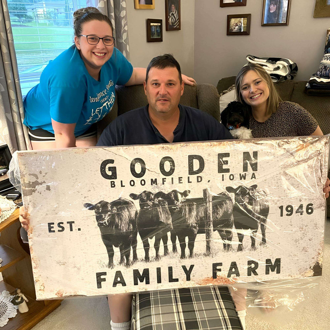 Cattle Ranch Rustic Sign