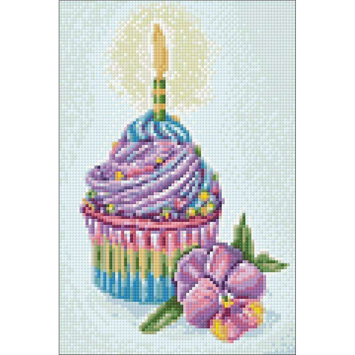 Celebration Cupcake Cs2720 7.87x11.81 inches Crafting Spark Diamond Painting Kit