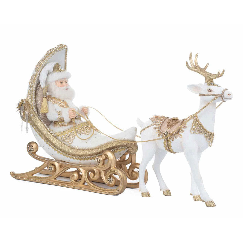 Celestial Moon Sleigh with Reindeer by Katherine's Collection image 1