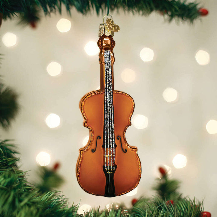 Old World Christmas Cello Blown Glass Ornament