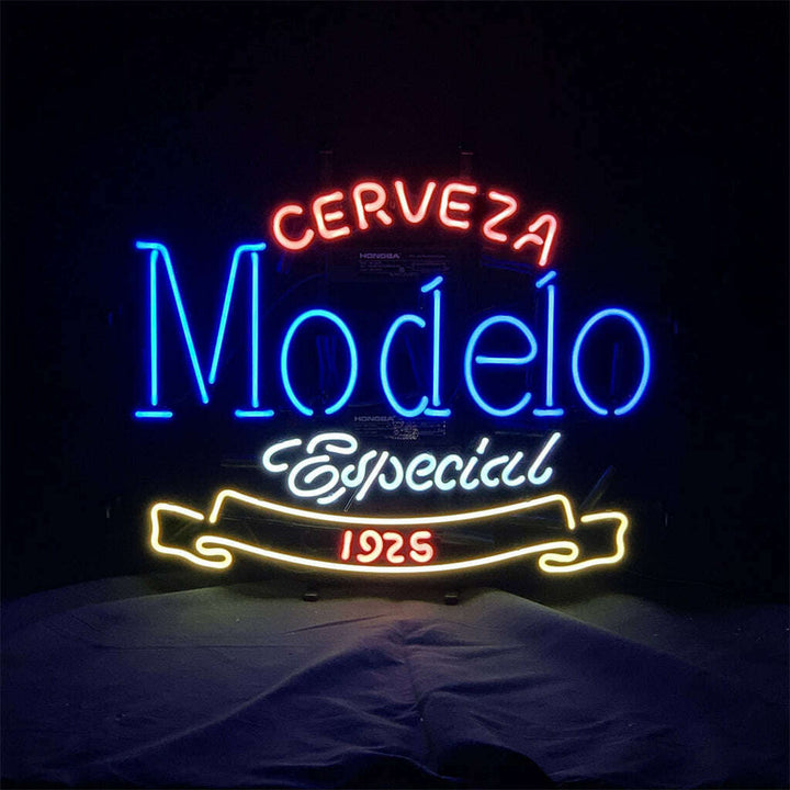 Cerveza Modelo Especial 1925 Beer Logo Neon Sign Light