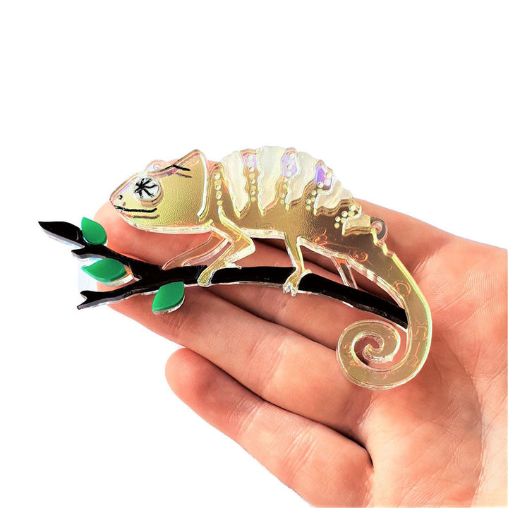 Chameleon Brooch by Cherryloco Jewellery 5