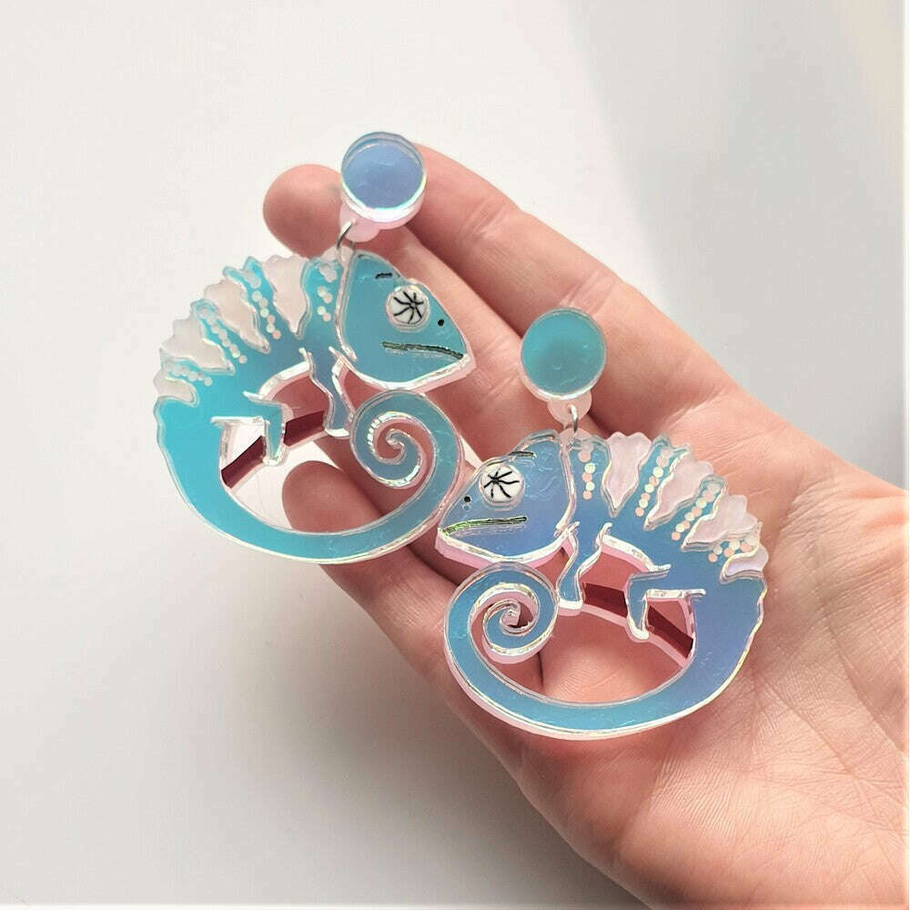 Chameleon Earrings by Cherryloco Jewellery 2
