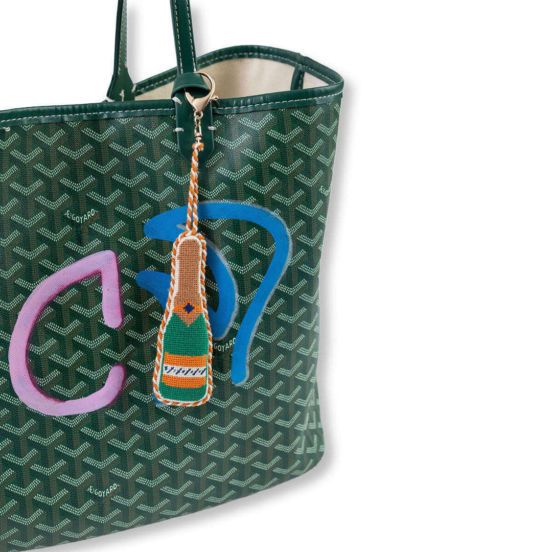 Champagne Bottle - Bag Charm