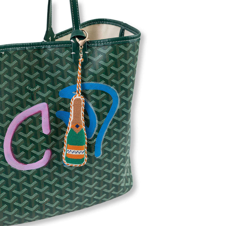 Champagne Bottle - Bag Charm