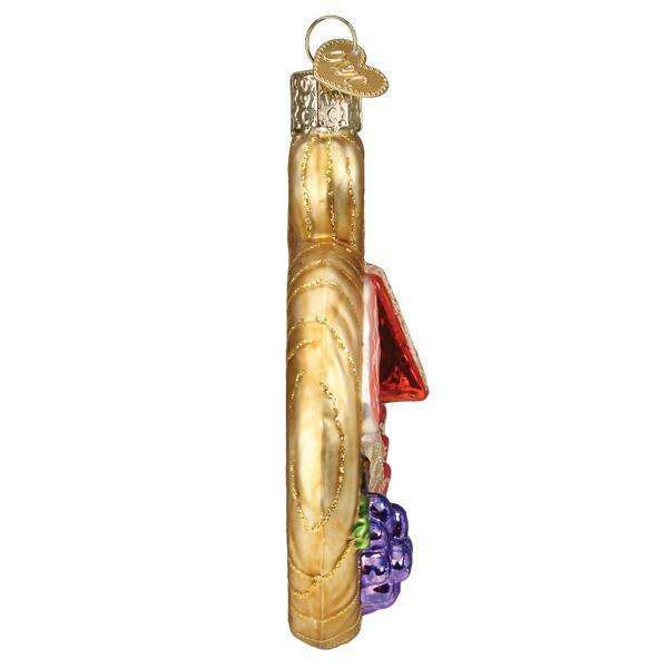 Old World Christmas Charcuterie Board Blown Glass Ornament