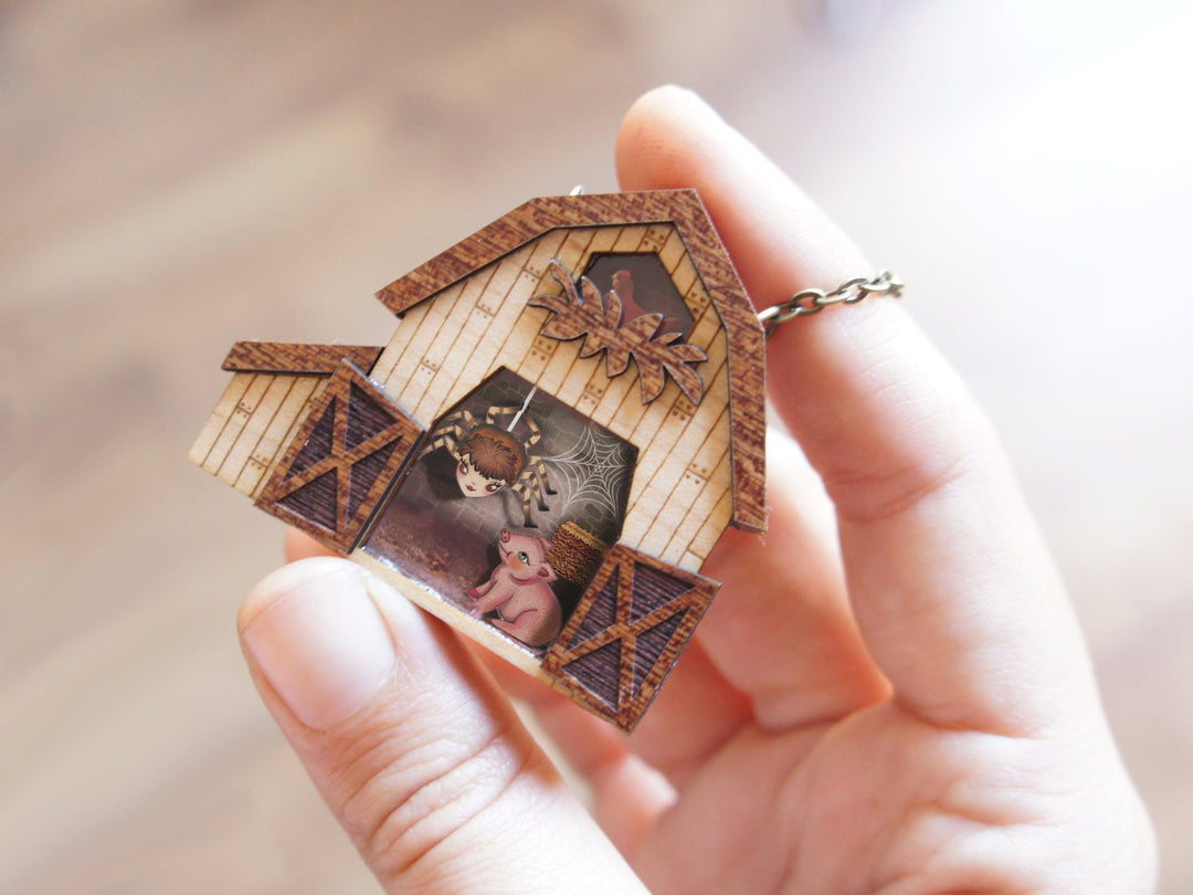 Charlotte's Web Necklace by Laliblue - Quirks!