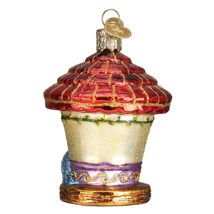 Old World Christmas Charming Birdhouse Blown Glass Ornament