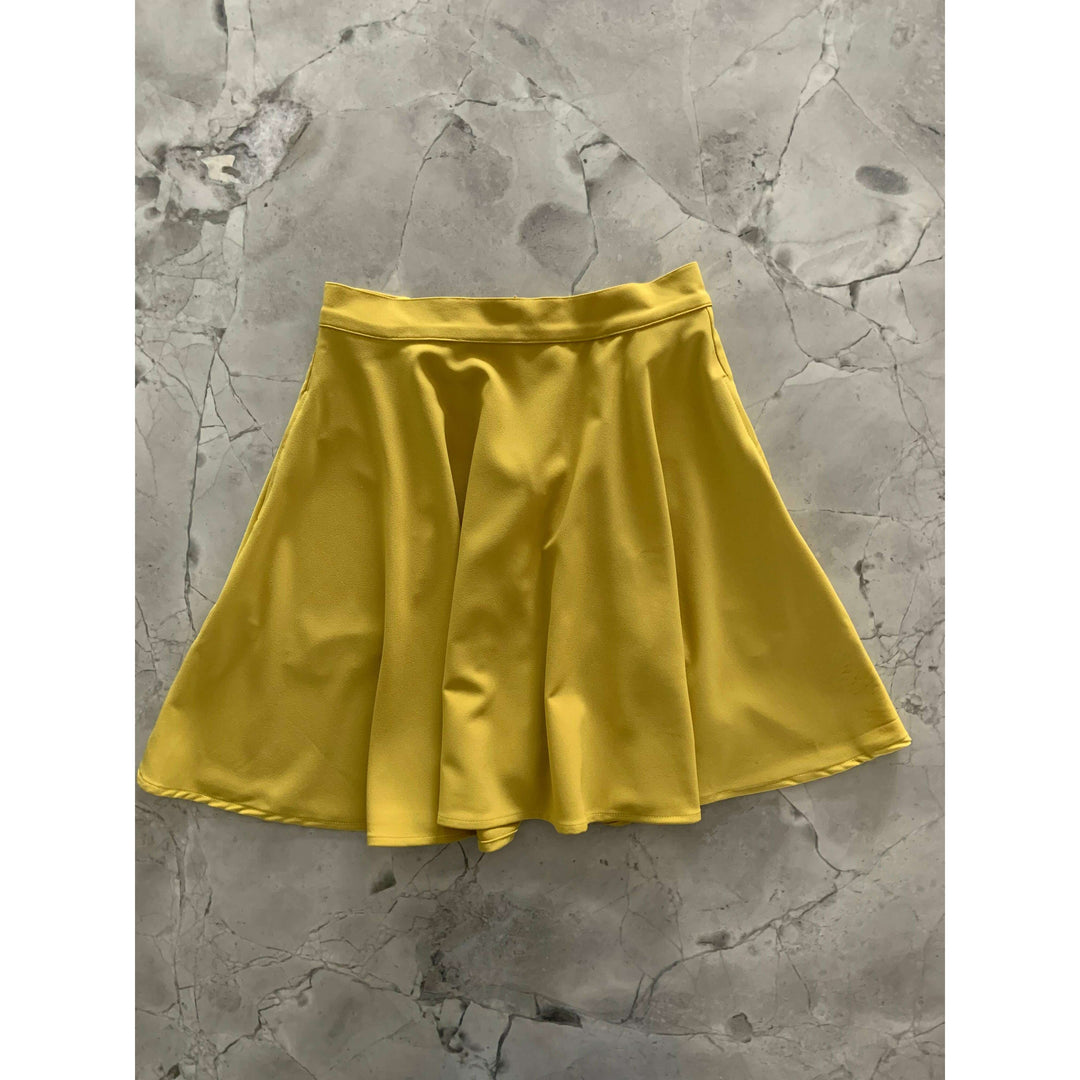 Chartreuse Skater Skirt